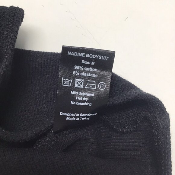 OW Intimates Revolve NWT Black Nadine Bodysuit Cut Out Sexy NEW Size Medium - Picture 8 of 12